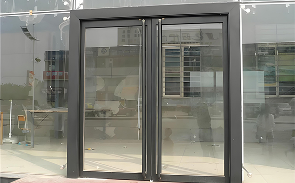 沙依巴克玻璃地弹门